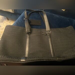 Large Vintage Black Coach Tote